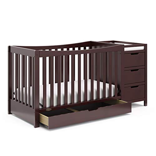 graco convertible crib with changing table