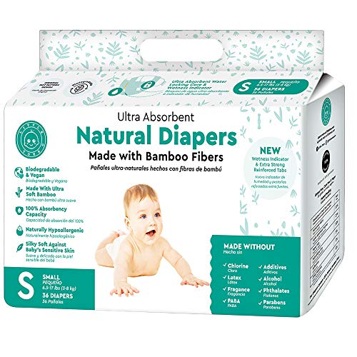 Little Toes Naturally Biodegradable & Hypoallergenic Premium Bamboo Fiber Diaper