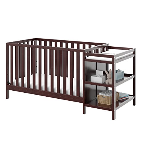 Storkcraft Pacific 4-in-1 Convertible Crib and Changer, Espresso