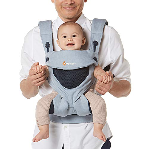 Ergobaby 360 All-Position Baby Carrier Cool Air Mesh (Chambray)