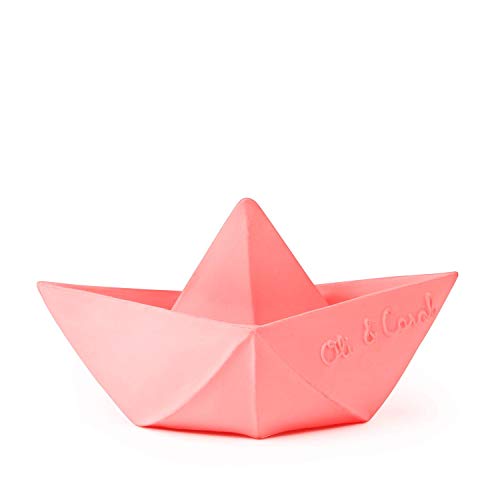 Origami Boat Bath Toy by Oli & Carol – Pink