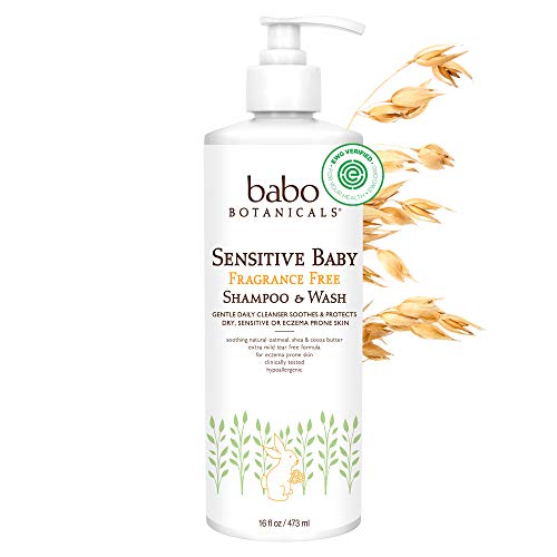 Babo Botanicals Sensitive Baby 2-in-1 Shampoo & Wash