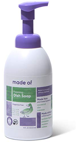 Foaming Organic Baby Dish Soap by MADE OF, For Baby Bottles
