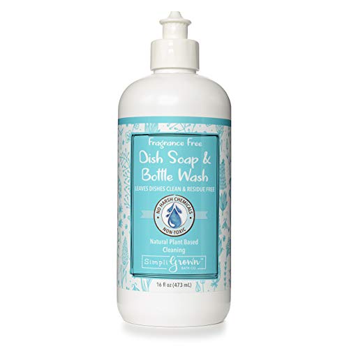 SimpliGrown Bath Co. Natural Sulfate-Free Dish Soap and Bottle Wash