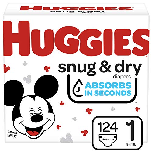 Save $3.49 on Huggies Snug & Dry Diapers, Size 1, 124 Ct!