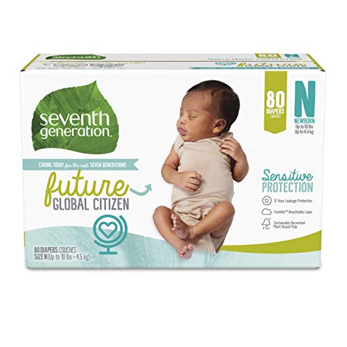 Seventh Generation Baby Diapers, Size Newborn, 80 ct, Only $18.79 (reg. $24.99)!