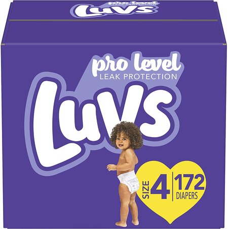 Buy 4 Luvs Ultra Leakguards Baby Diapers, Size 4, 172 ct $32.78