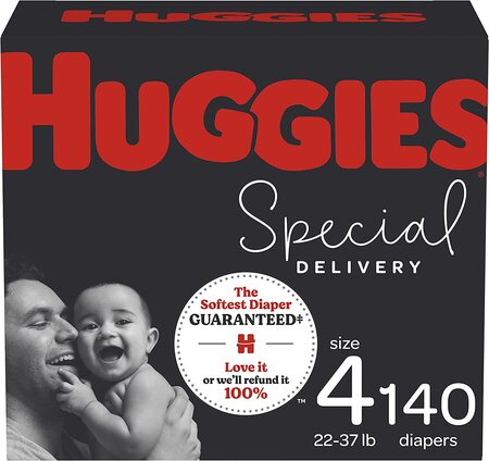 Huggies Special Delivery Hypoallergenic Baby Diapers - Size 4, 140 ct