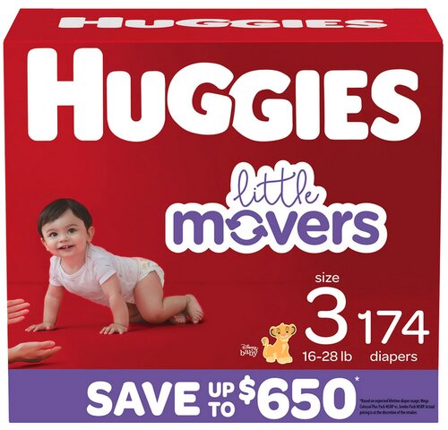 Huggies Little Movers Disposable Baby Diapers, Only $40.98 (reg. $44.98)!