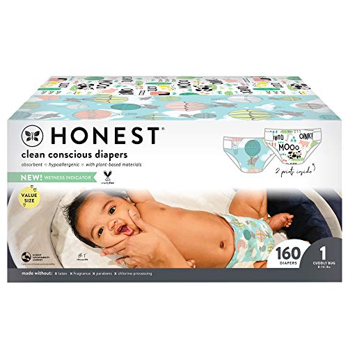 Honest Company Super Club Box Diapers, Size 1, 160 Ct - As Low As $33.14 (reg. $50.99) | More Sizes Available