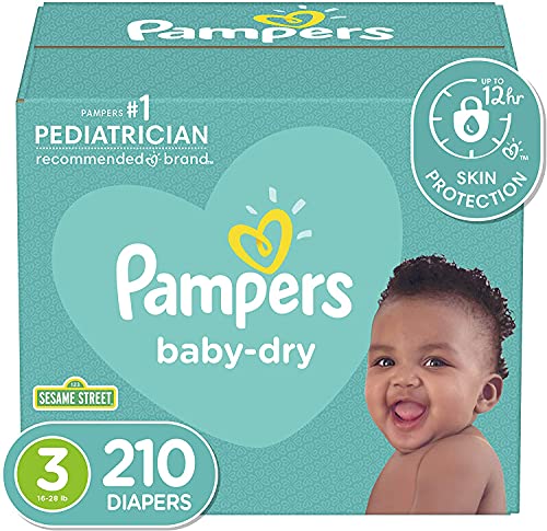 Pampers Baby Dry Disposable Baby Diapers - Size 3, 210 ct, As Low As $41.67 (reg. $53.44)!