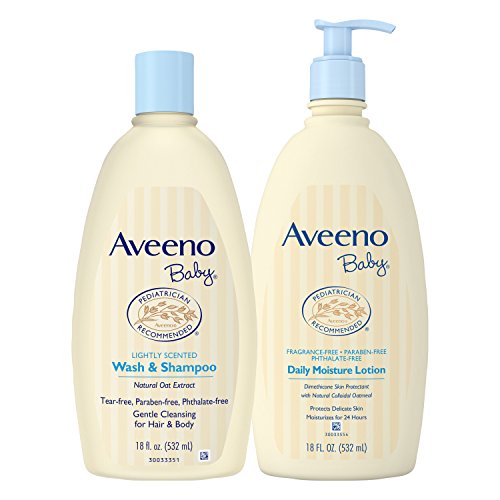 Aveeno Baby Bundle: 18 oz Baby Wash/Shampoo + 18 oz Lotion, Only $9.30 (reg. $23.96)!