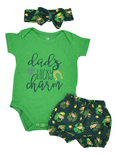 Unique Baby Girls 1st St Patricks Day "Dads Lucky Charm" Layette Set, Only $13.59 (reg. $22.99)